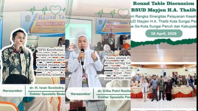 Perkuat Sinergi Layanan Kesehatan, RSUD Mayjen H.A. Thalib Gelar Round Table Discussion