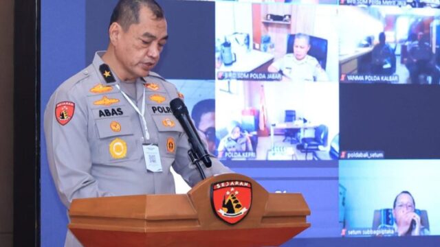 RAKERNIS PUSJARAH POLRI : PERKUAT IMPLEMENTASI TRIBRATA DAN CATUR PRASETYA.