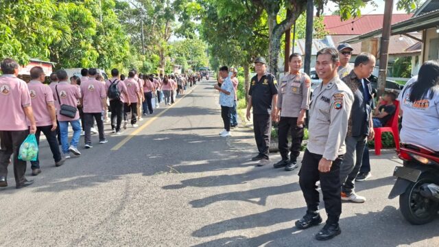 Polres Bitung Kawal Ibadah Kenaikan Yesus Kristus, Wujud Pelayanan Humanis dan Pengamanan Sepenuh Hati bagi Umat.
