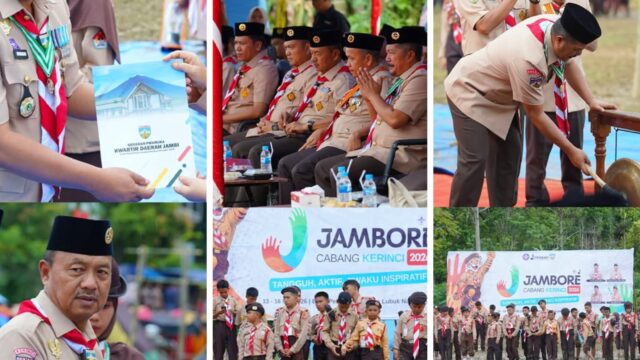 Dua Kwartir Ranting Tak Hadir, “Sebanyak 606 Orang Ikuti Jambore Cabang Kwarcab Pramuka Kerinci 2026”.