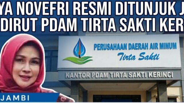 Resmi! Maya Novefri Handayani Nahkodai Perumda Tirta Sakti Kabupaten Kerinci