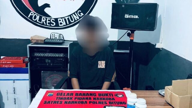 Satresnarkoba Polres Bitung Gerak Cepat Ungkap Peredaran 1.028 Butir Obat Keras Ilegal.