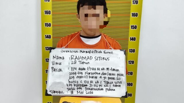 Menunggu Pembeli di Kamar, Terduga Pengedar Sabu di Medan Timur Ditangkap Polisi