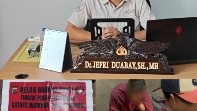 Satresnarkoba Polres Bitung Ungkap Dugaan Peredaran Obat Keras Trihexyphenidyl.