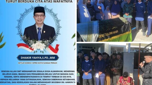 Orang Baik Telah Pergi, “Pemerintahan Kota Sungai Penuh Ikut Belasungkawa Sekaligus Antar Dahkir Ketempat Istirahat Terakhir Pemakaman”.