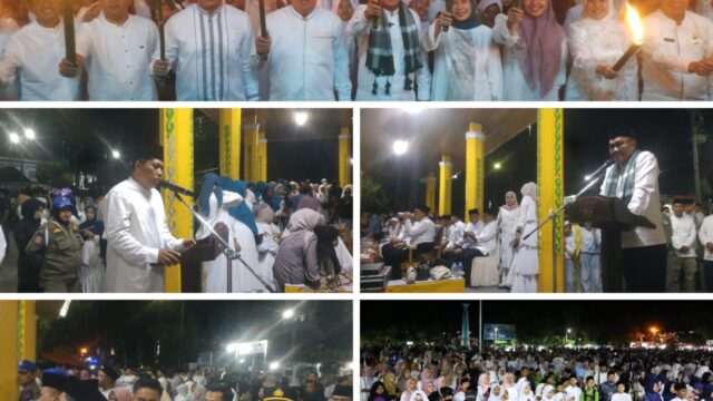 Semarak Menyambut 1 Muharam, “Pawai Obor 1448 H Kota Sungai Penuh Diikuti Ribuan Peserta”.