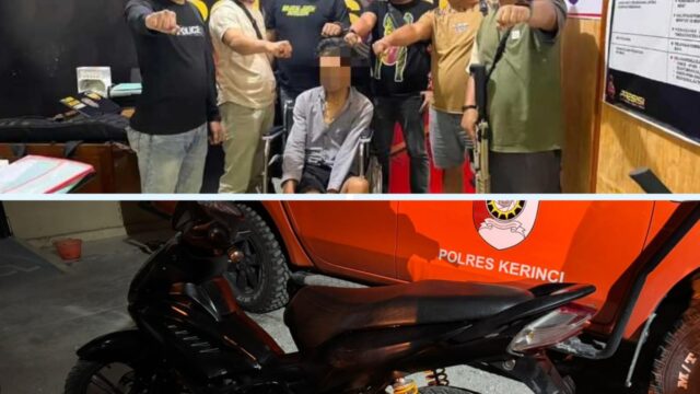 Satreserse Polres Kerinci Terpaksa Lumpuhkan Suratih Dengan Timah Panas, Satu Unit Kendaraan Hasil Curian Ditemukan.
